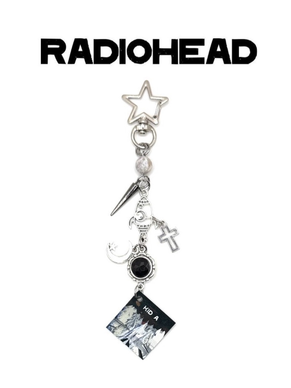 Radiohead Kid A Album Charm Keychain | Purse Charm
